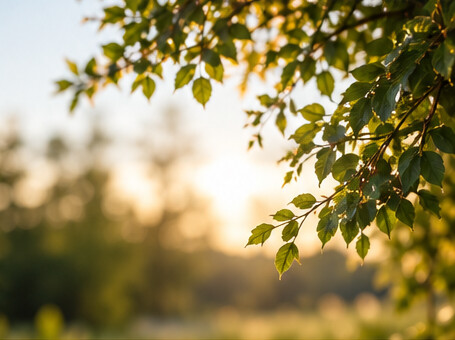 Illustrative foliage in soft evening light